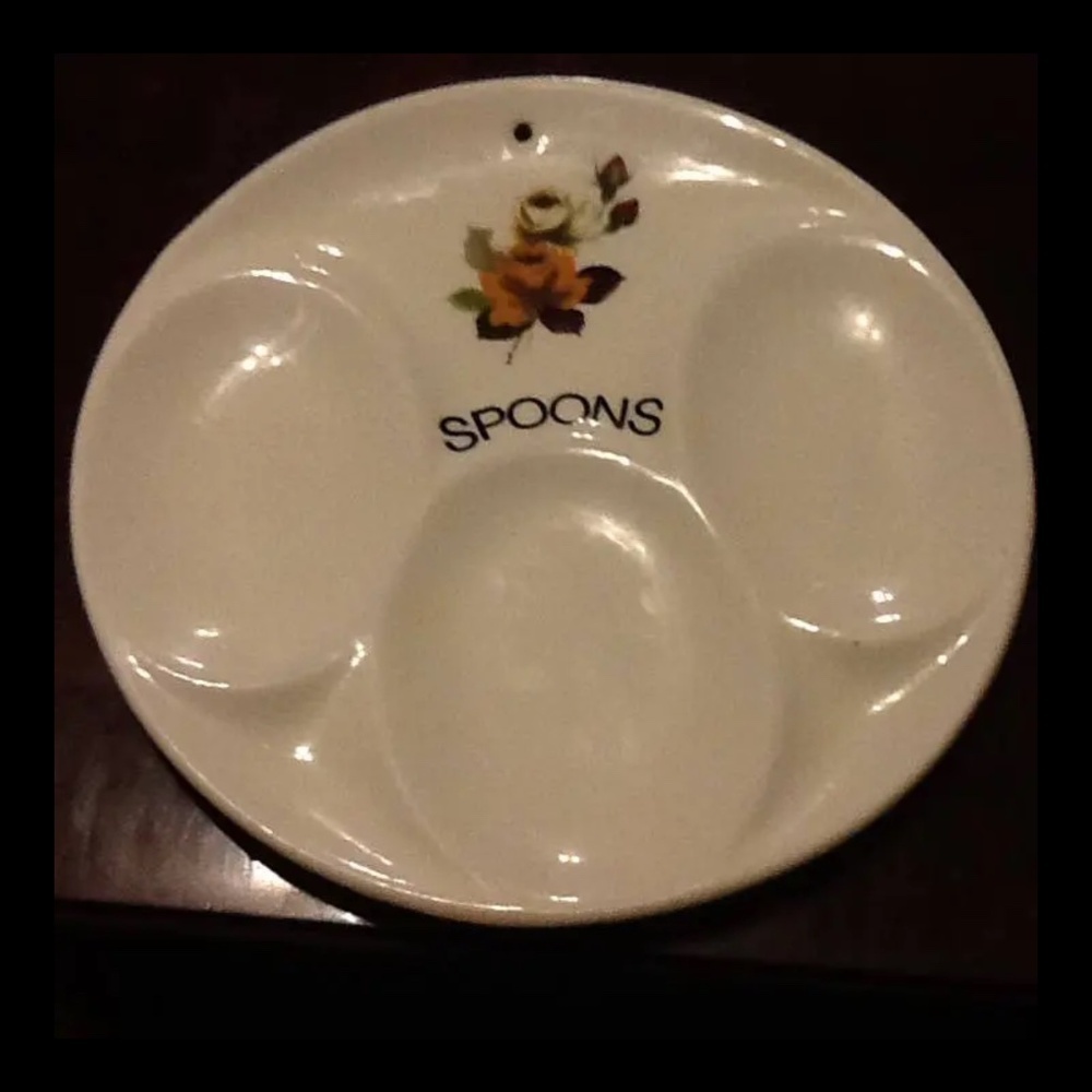 COPY - A vintage Royal Winton triple spoon rest , made in England- collectible-…